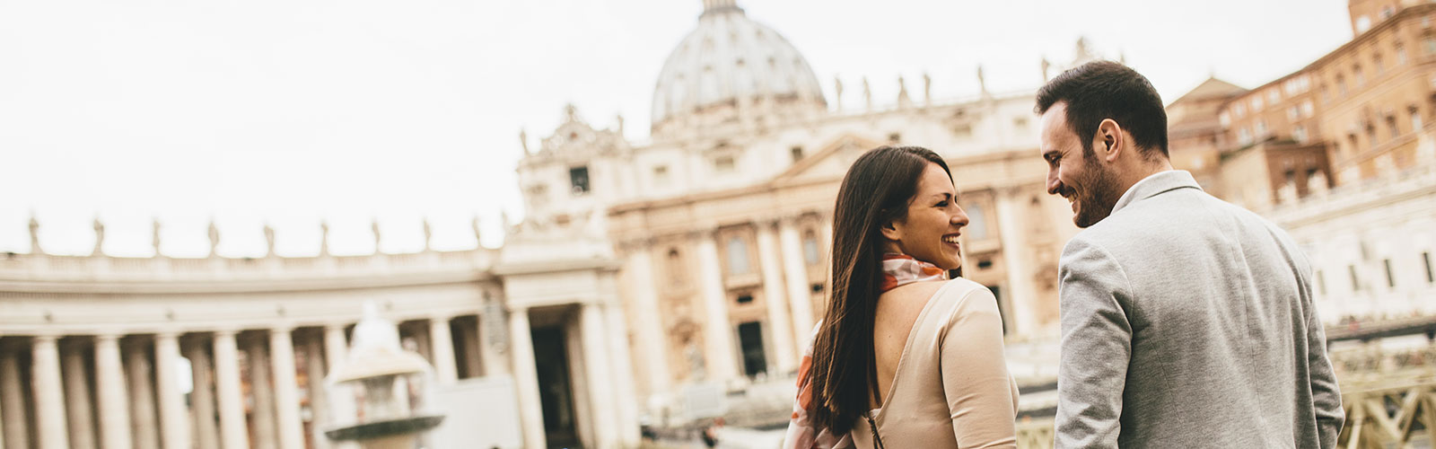 Relaxed Couple on Vacation in Italy