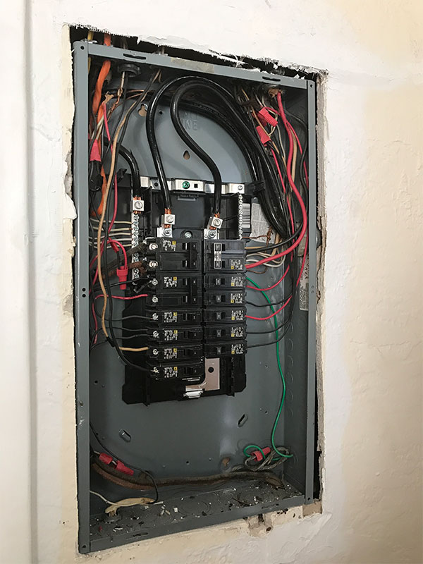 Electrical Panel During 4 Point Inspections